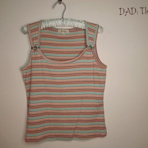 Jessica Multicolor Striped Tank Top - Picture 2 of 11